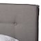 Baxton Studio Audrey Modern Light Grey Upholstered Queen Size Bed 146-8237 - alternate 8